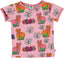 T-shirt med Kat og blomster
