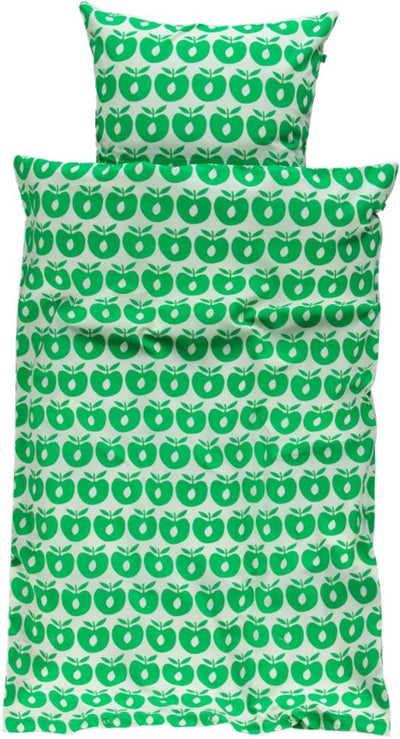 Junior sengetøj 100x140cm med æbler