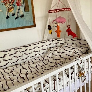 Junior sengetøj 100x140cm med hunde
