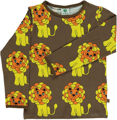 Langærmet t-shirt løve print