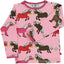 Langærmet t-shirt med hest