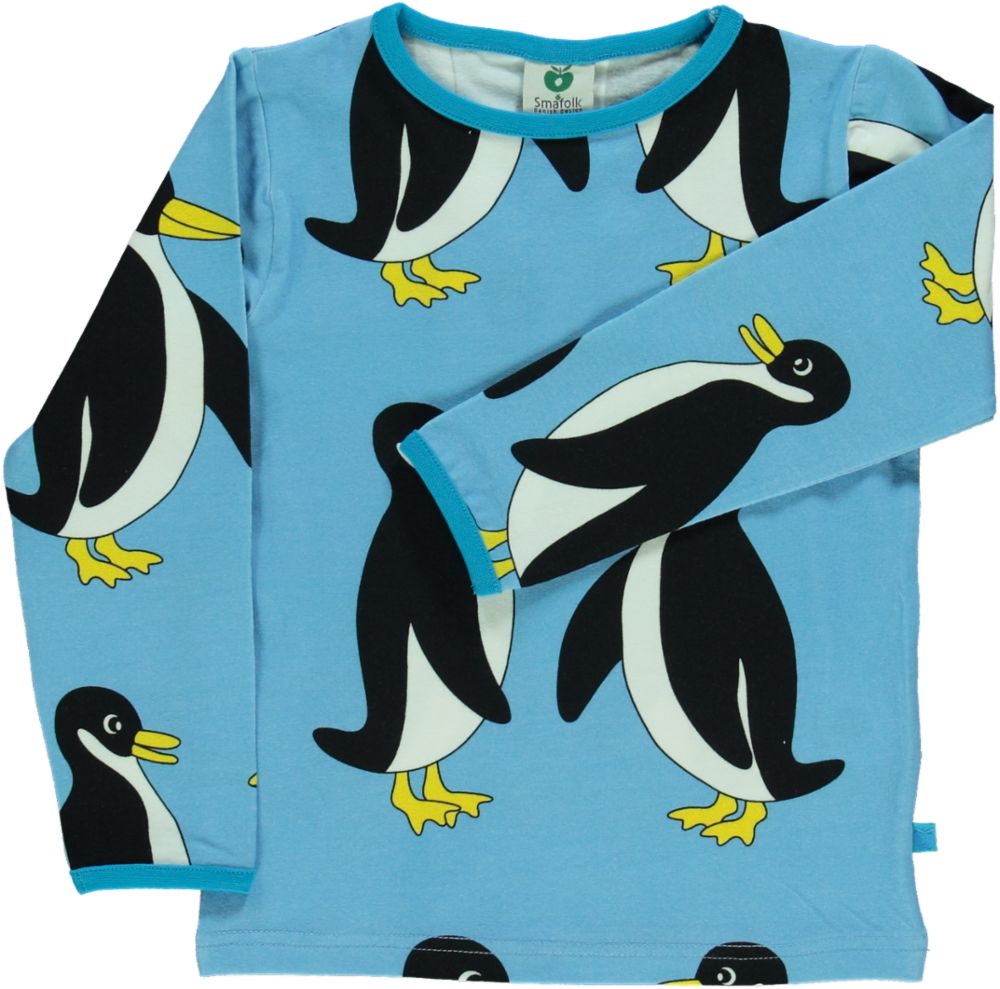 T-shirt med pingviner