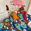 Junior sengetøj 100x140cm med Zoo dyr