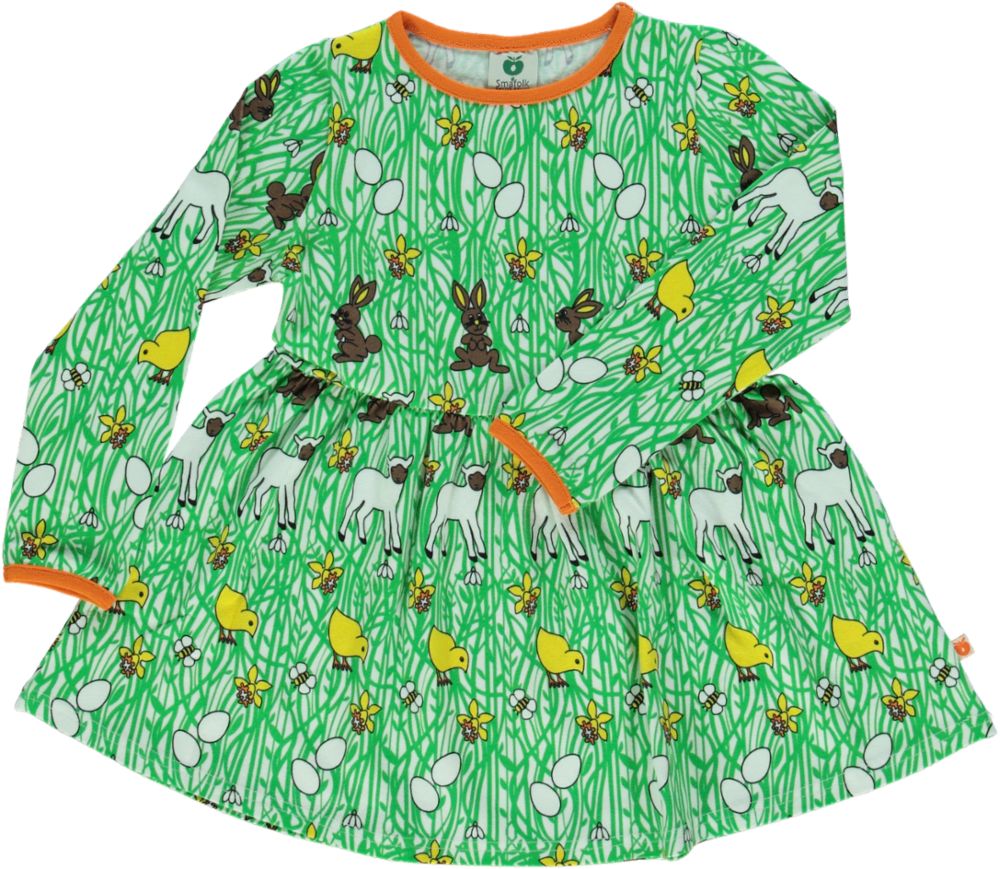 Påske kjole til børn i grøn fra småfolk