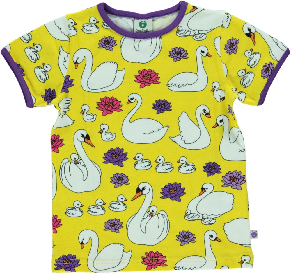 T-shirt med svaner