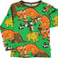 Langærmet t-shirt med dinosauer