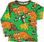 Langærmet t-shirt med dinosauer