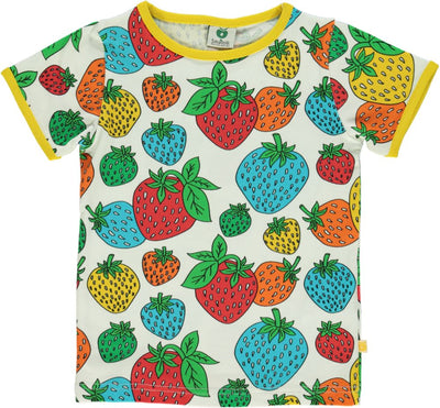 T-shirt med jordbær
