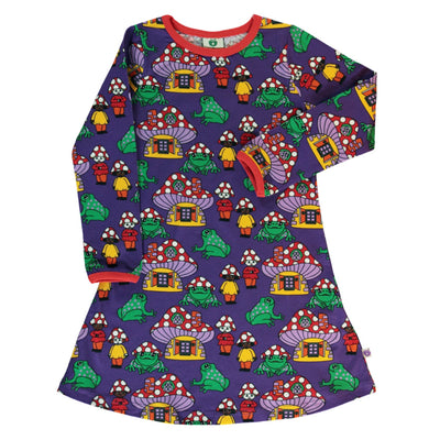 Småfolk kjole med frøer til børn