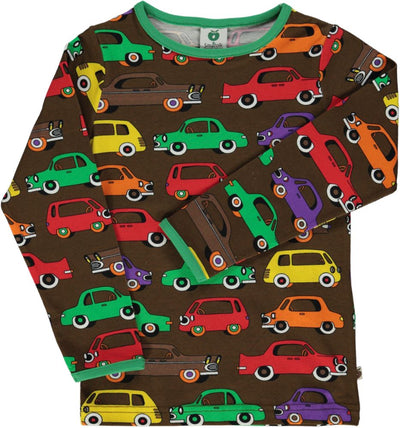 Langærmet t-shirt med print af biler