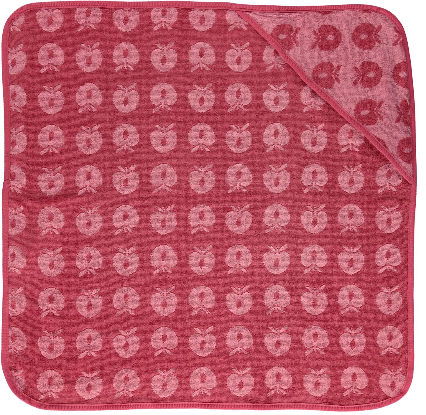 Babyhåndklæde 70x70 med retro æbler